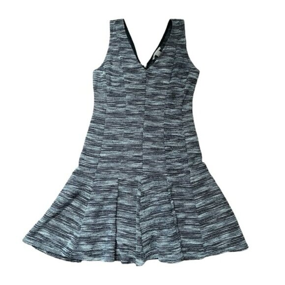 Banana Republic Marbled Tweed Fit & Flare Mini Dress US 6 - Picture 4 of 9